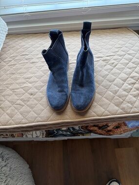 Clark’s Navy Suede Ankle Boots